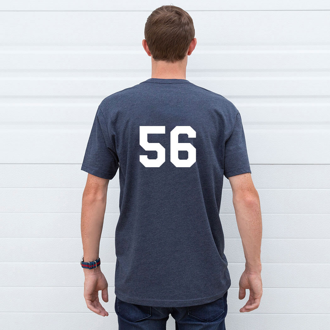 Baseball T-Shirt Short Sleeve - I'd Rather Be Playing Baseball Distressed - Personalization Image
