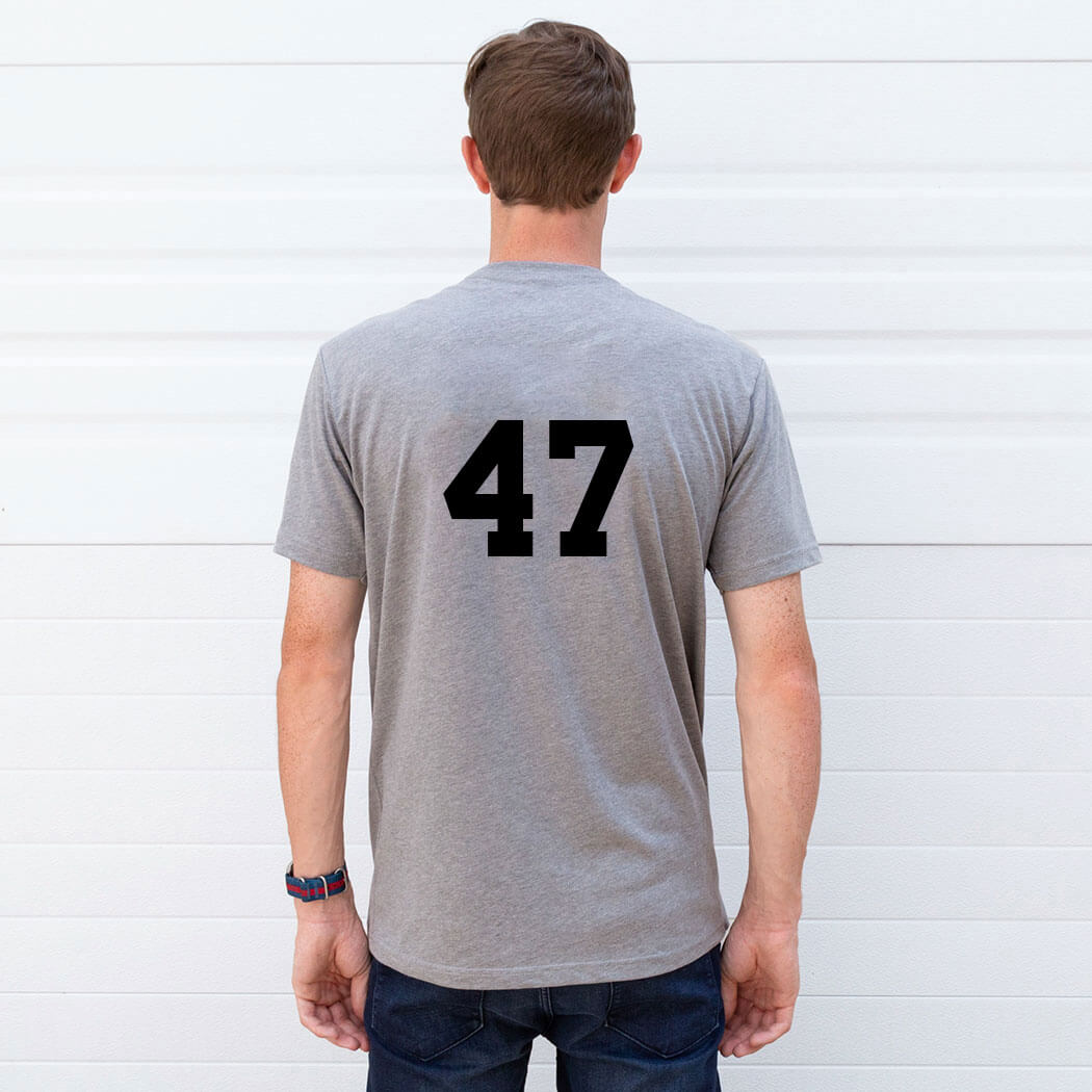 Baseball Tshirt Short Sleeve Baseball Player - Personalization Image