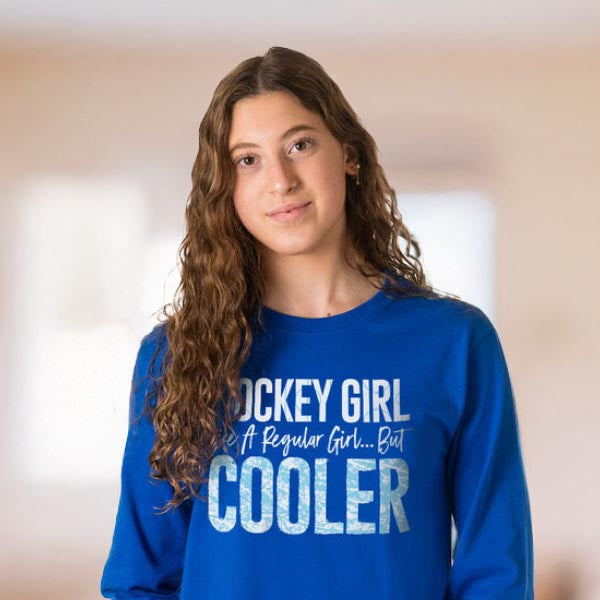 Hockey Girl Long Sleeve Tees