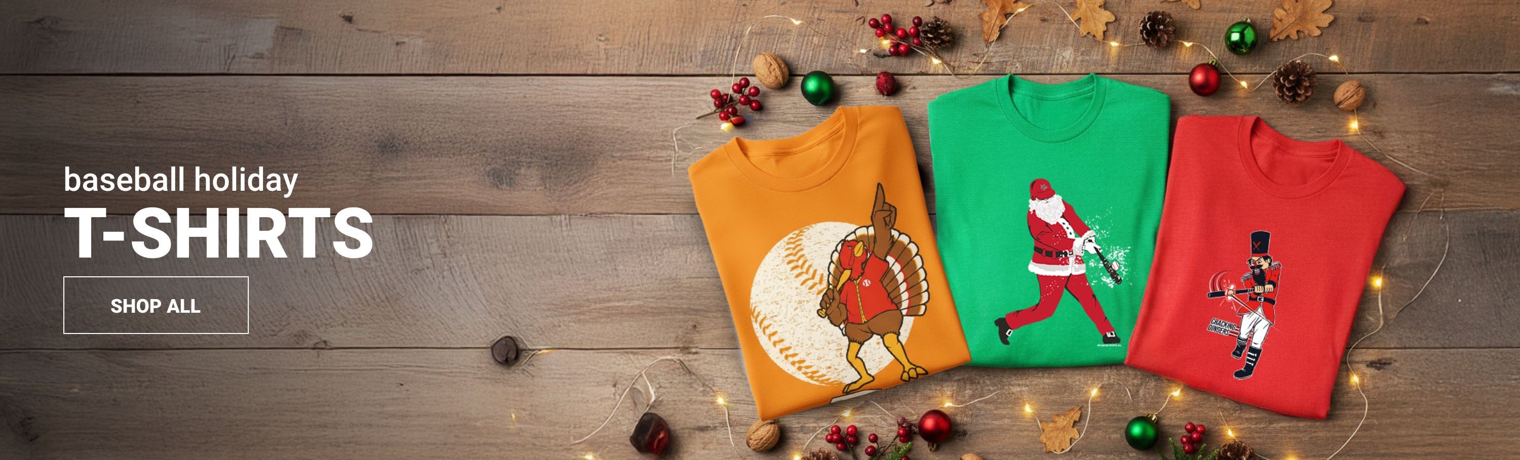 BASEBALL HOLIDAY TEE