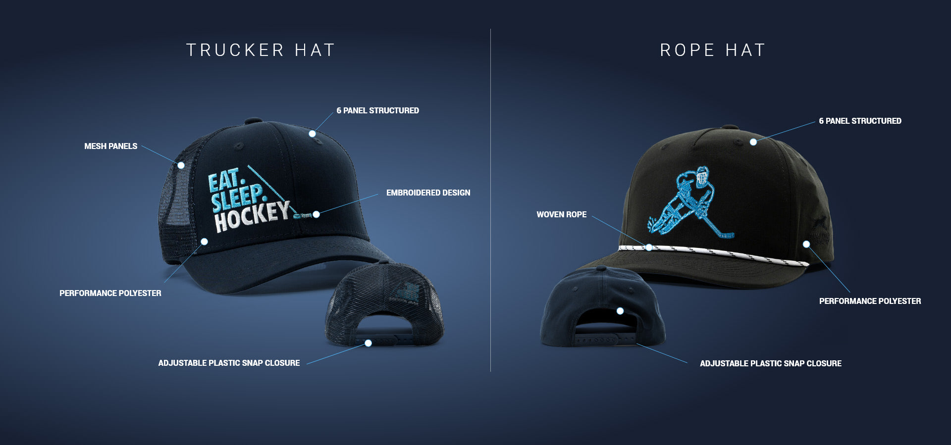 cts Hockey Rope Hats - Bottom - Cat - Responsive Image - 2 cts Hockey Rope Hats - Bottom - Cat - Responsive Image - 2