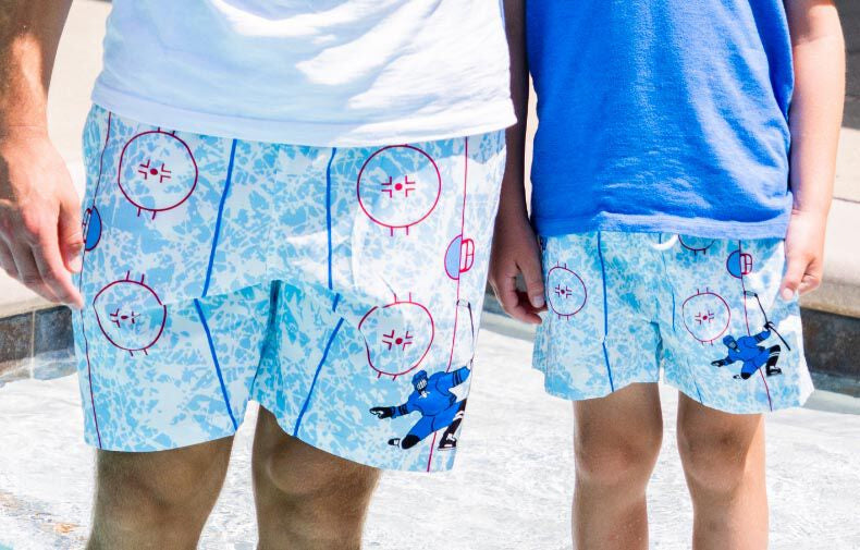 Hockey Swim Trunks