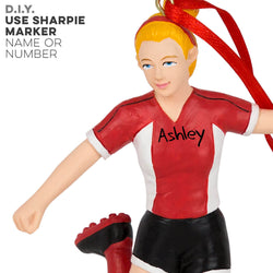 CTS - Soccer Player Resin Figure Ornament (Blonde Female)