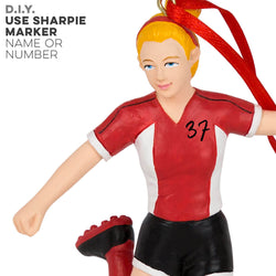 CTS - Soccer Player Resin Figure Ornament (Blonde Female)