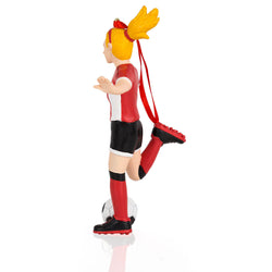 CTS - Soccer Player Resin Figure Ornament (Blonde Female)