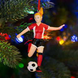CTS - Soccer Player Resin Figure Ornament (Blonde Female)