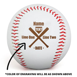 Engraved Baseball - Milestone Baseball