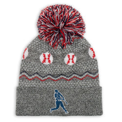Baseball Knit Hat - Home Run