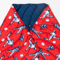 Baseball Gameday Puffle Blanket - Batter Up Baseball