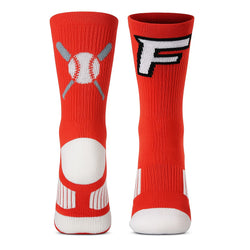 Custom Team Woven Mid-Calf Socks - Baseball