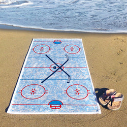 Hockey Premium Beach Towel - Hockey Rink