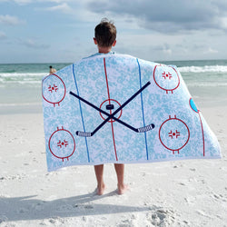 Hockey Premium Beach Towel - Hockey Rink