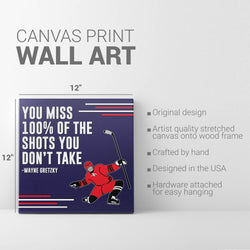 Hockey Canvas Wall Art - Take the Shot