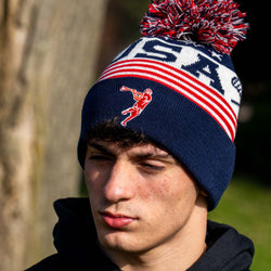 Lacrosse Knit Hat - USA