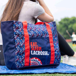 Lacrosse Tote Bag - Eat Sleep Lacrosse