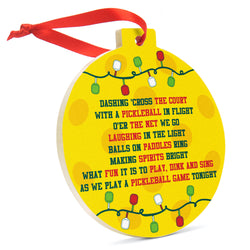 Pickleball Ceramic Ornament - Jingle All The Way