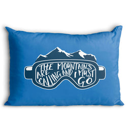 Skiing & Snowboarding Pillowcase - The Mountains Are Calling Goggles