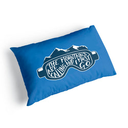 Skiing & Snowboarding Pillowcase - The Mountains Are Calling Goggles