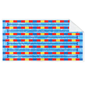 Swimming Premium Beach Towel - Swim Lanes