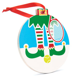 CTS Tennis Round Ceramic Ornament - Elf Graphic