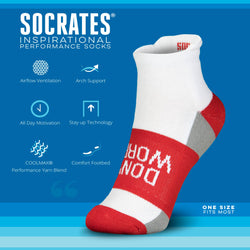 Socrates® Woven Performance Sock Don't Worry (Red)