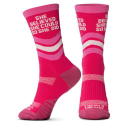 Socrates® Mid-Calf Socks - She Believed She Could
