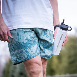 RunTechnology® Water Bottle - Courage Strength Resolve