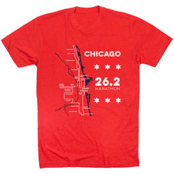 Running Short Sleeve T-Shirt - Chicago Route