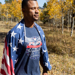 RunTechnology® Athletic Moisture-Wicking Towel Car Seat Cover - Patriotic