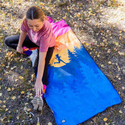 RunTechnology® Athletic Moisture-Wicking Towel Car Seat Cover - Happy Hour