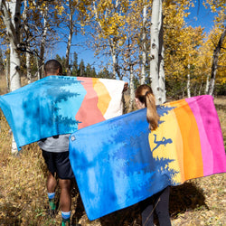 RunTechnology® Athletic Moisture-Wicking Towel Car Seat Cover - Happy Hour