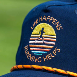Running Rope Hat - Life Happens Running Helps