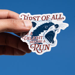 Running Sticker - Delight Before a Run