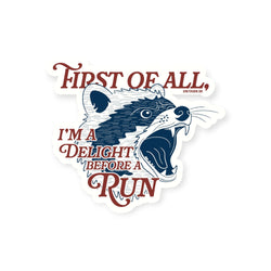 Running Sticker - Delight Before a Run