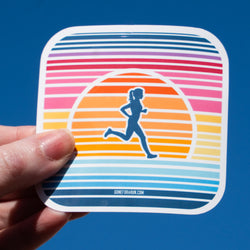 Running Sticker - Sunset Runner