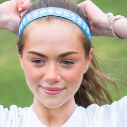Volleyball Juliband Non-Slip Headband - Volleyball Stripe Blue