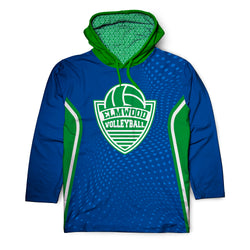 Custom Team Lightweight Long Sleeve ShieldDri Hoodie - Volleyball