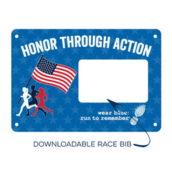 Virtual Race - wear blue: run to remember