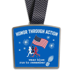 Virtual Race - wear blue: run to remember
