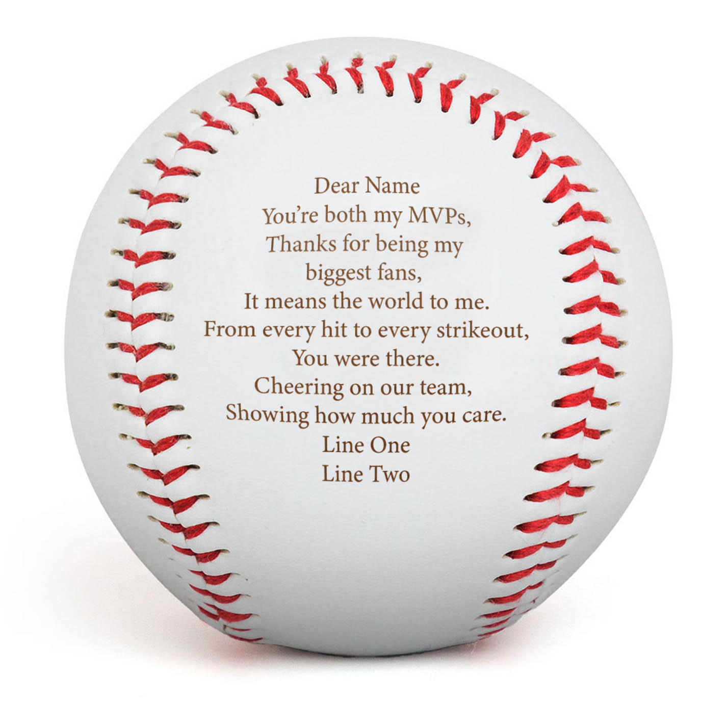 Engraved Baseball - To Someone Special - Personalization Image