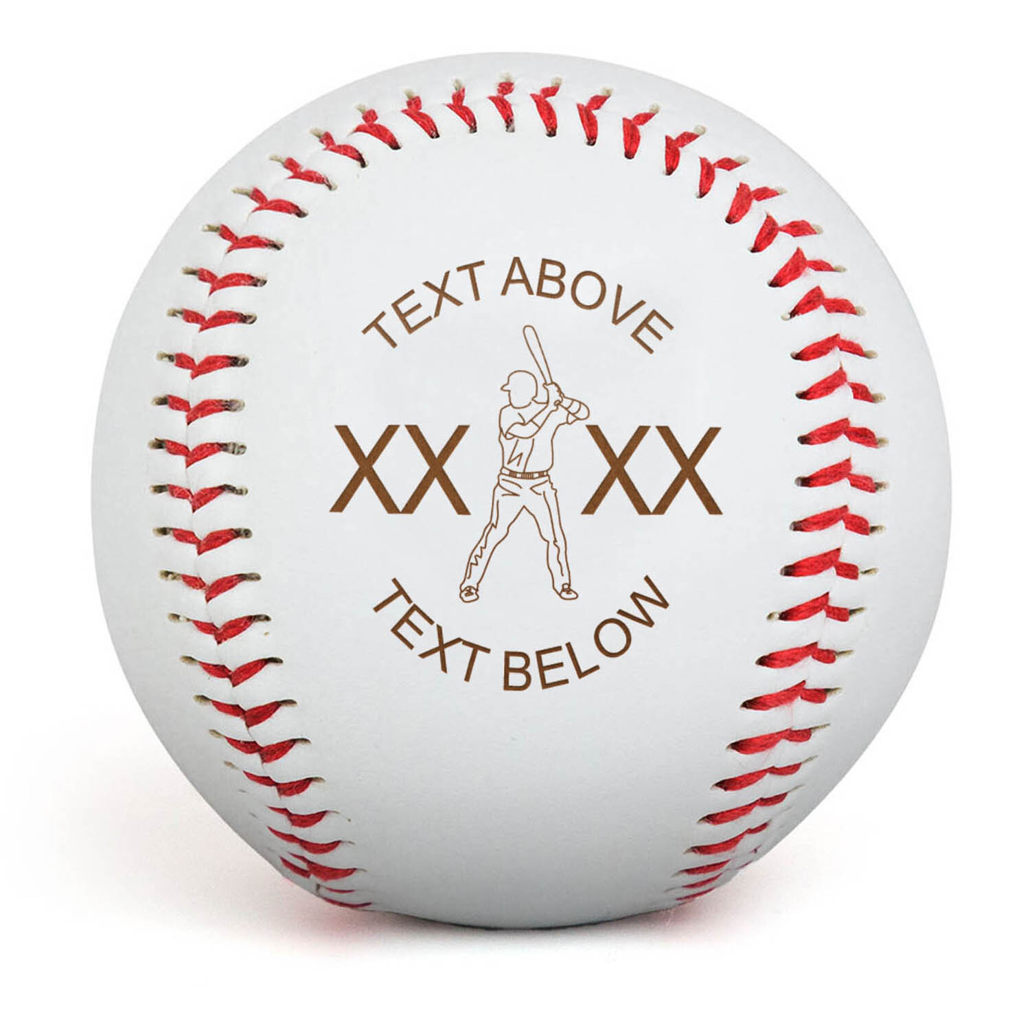 Baseball Player Laser Engraved Baseball - Personalization Image