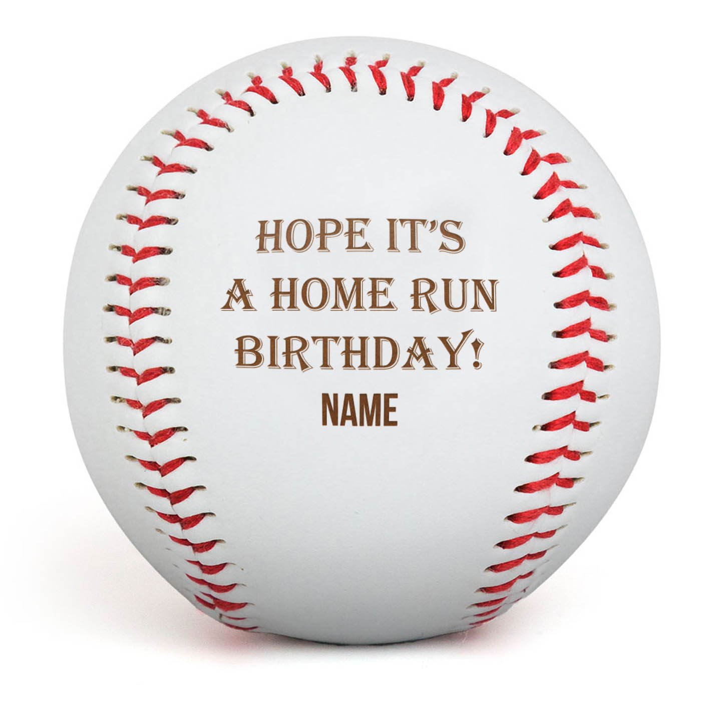 Engraved Baseball - Birthday - Personalization Image