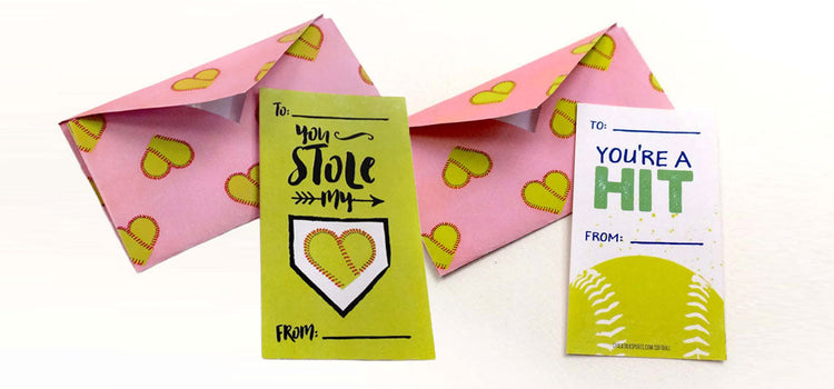 Free Printable Softball Valentines