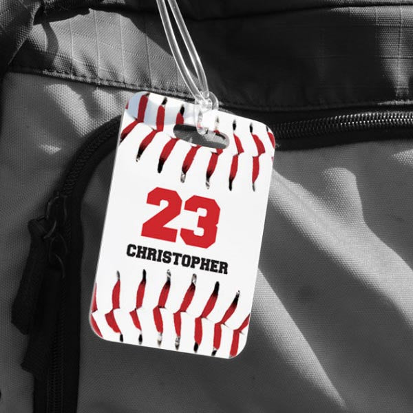 Baseball Personalized Bag Tags