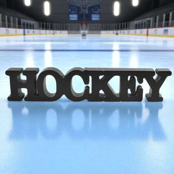 Hockey Decorative Wood Words