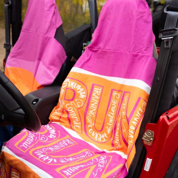 Run Like a Girl Towels & Bedding