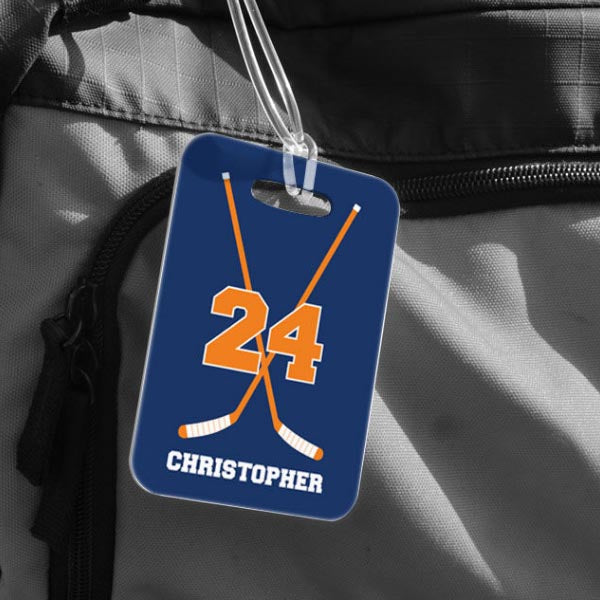 Hockey Personalized Bag Tags