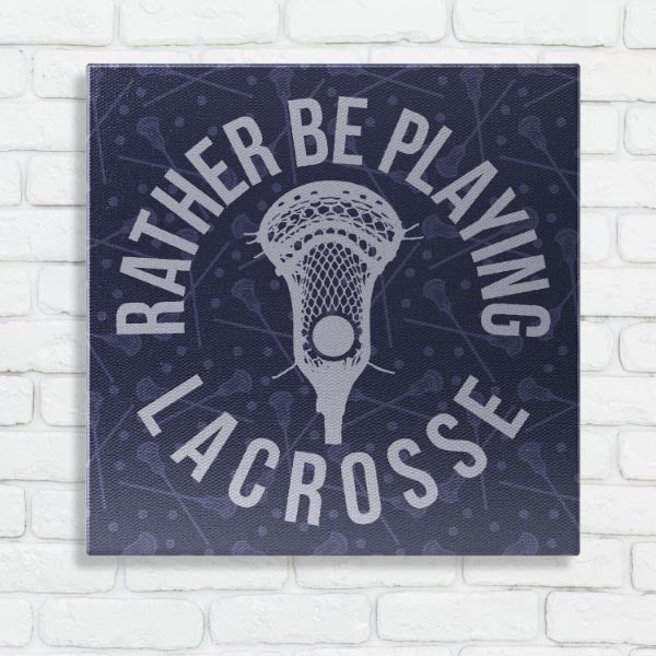 Guys Lacrosse Canvas Wall Art