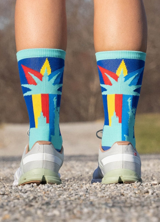 New York Running Socks & Headwear