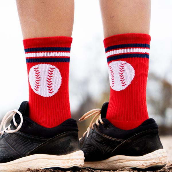 Baseball Mid-Calf Socks